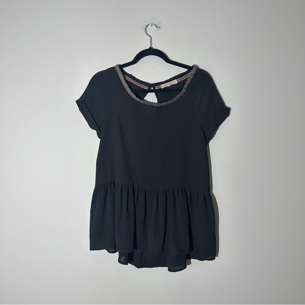 Rewind black blouse size S